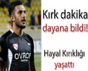 Kırk dakika dayana bildi!