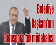Belediye Başkanı'nın Boluspor'a tek müdahalesi