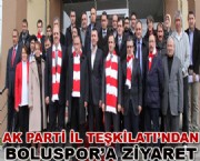 Ak Parti İl Teşkilatı'ndan Boluspor'a Ziyaret