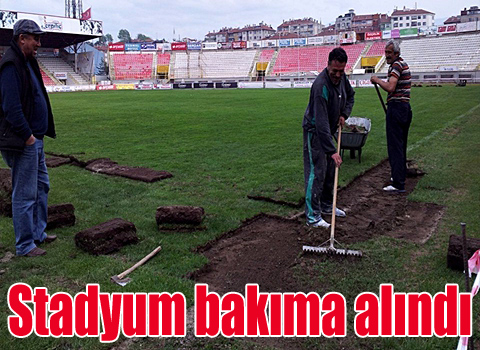 Stadyum bakıma alındı