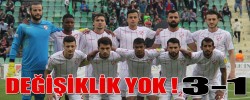 DEĞİŞİKLİK YOK ! 3-1
