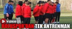 BOLUSPOR’DAN TEK ANTRENMAN