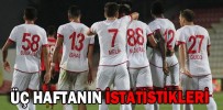 ÜÇ HAFTANIN İSTATİSTİKLERİ
