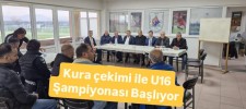 Kura çekimi ile U16 Şampiyonası Başlıyor