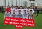 Sebenspor – Özel İdare Köroğluspor maçı yarıda kaldı